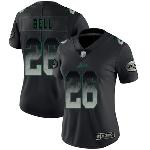 New York Jets Limited Black Women LeVeon Bell Jersey NFL Football #26 Smoke Fashion->women nfl jersey->Women Jersey